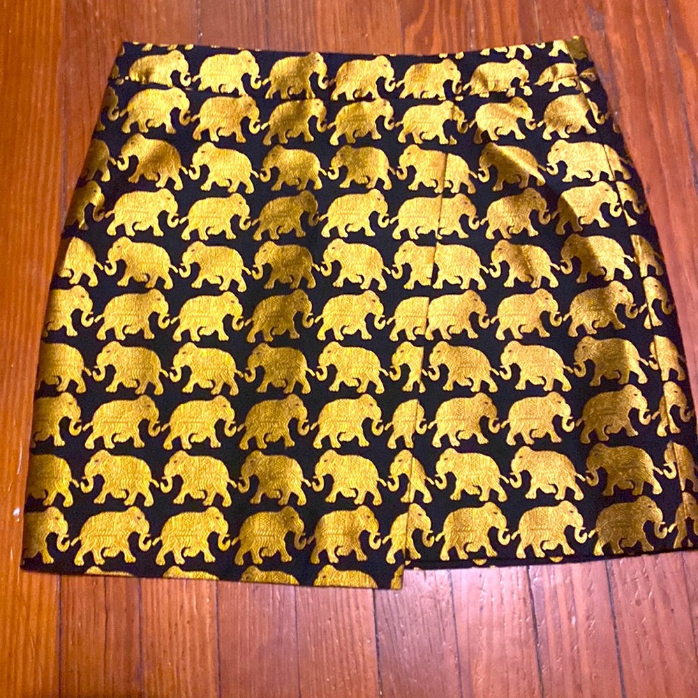 Embroidered J. Crew Mini Skirt